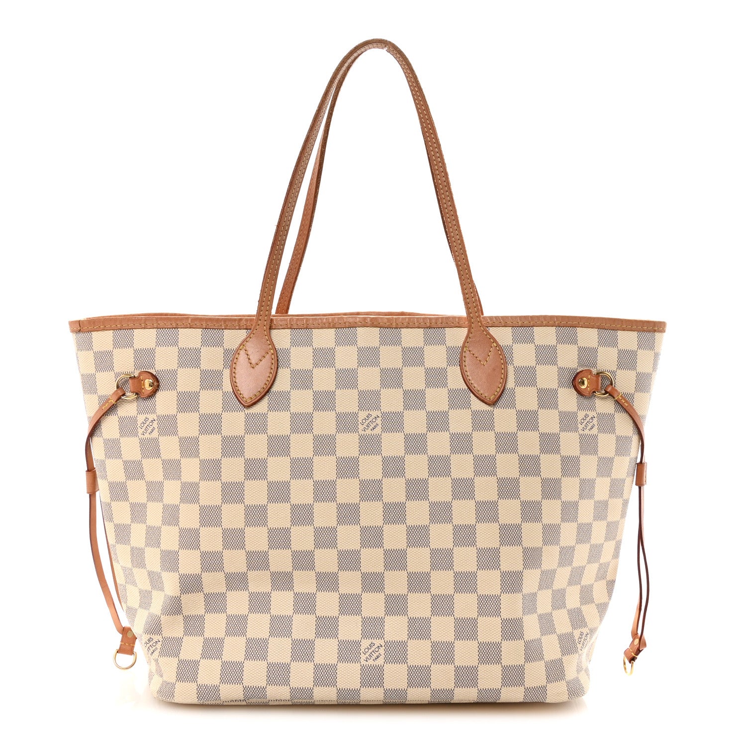 Louis Vuitton Damier Azur Neo Neverfull MM Rose Ballerine 1 of 9