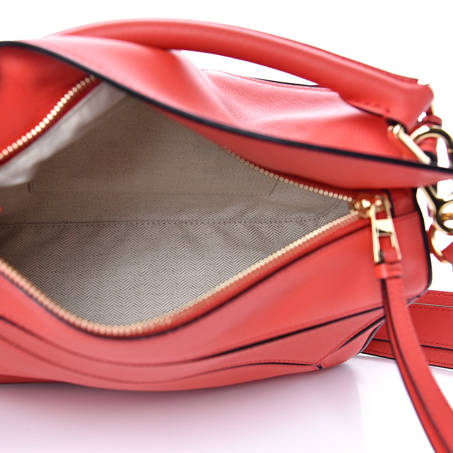 Calfskin Small Puzzle Bag Scarlet