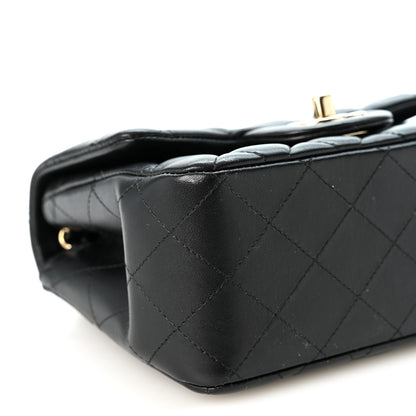 Chanel Lambskin Quilted Mini Square Flap Black 9 of 10