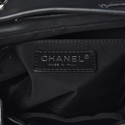 Chanel Calfskin Chevron Quilted Small Urban Spirit Backpack Black 7 of 13