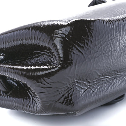 Bottega Veneta Patent Deerskin Small Beak Triangle Flap Shoulder Bag Fondant 8 of 9