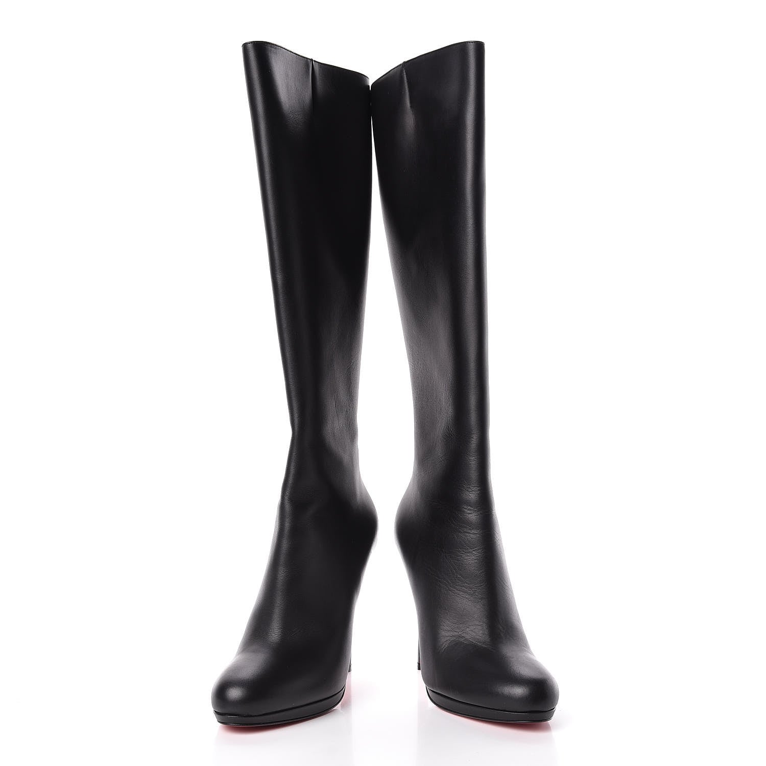 Christian Louboutin Calfskin Botalli 120 Tall Boots 40 Black 6 of 12