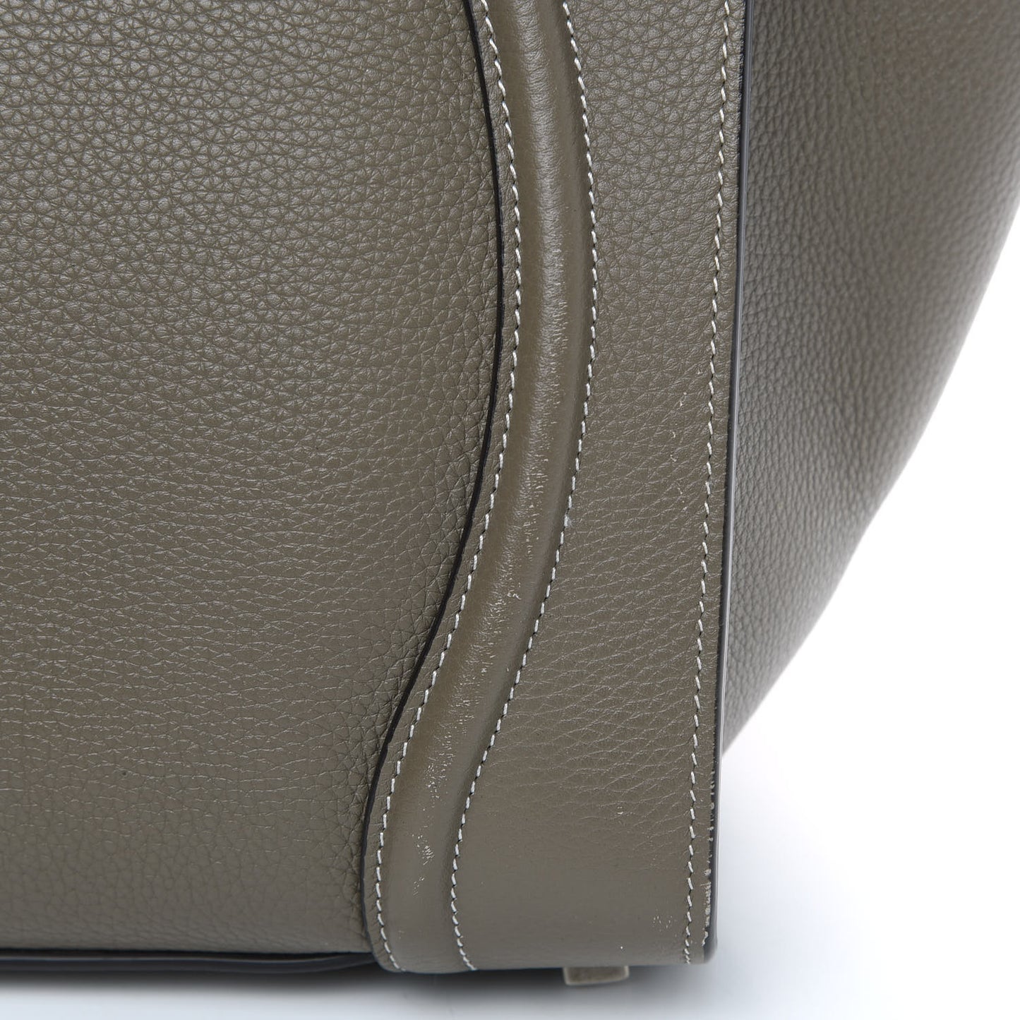 Drummed Calfskin Mini Luggage Souris