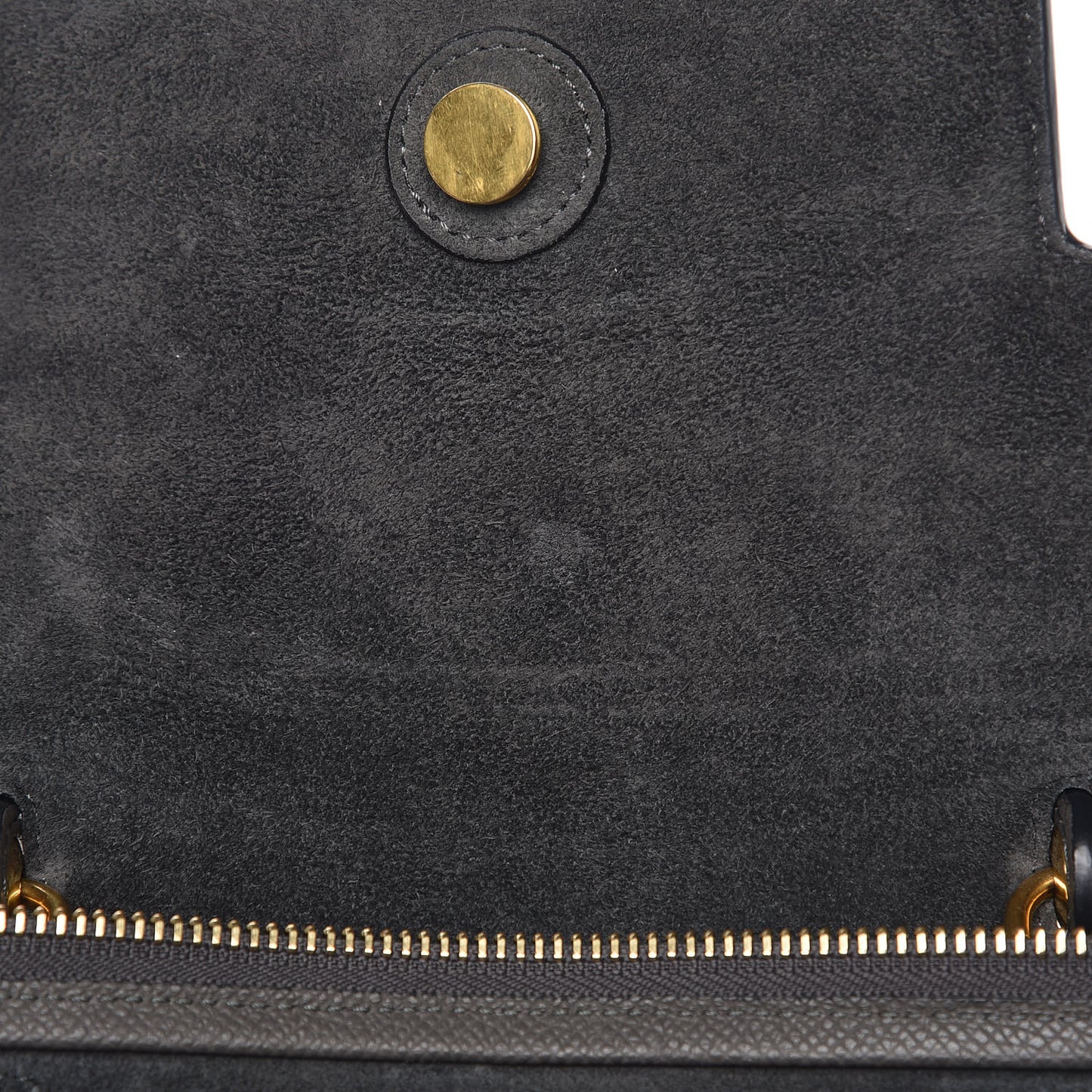 Grained Calfskin Micro Belt Bag Grey