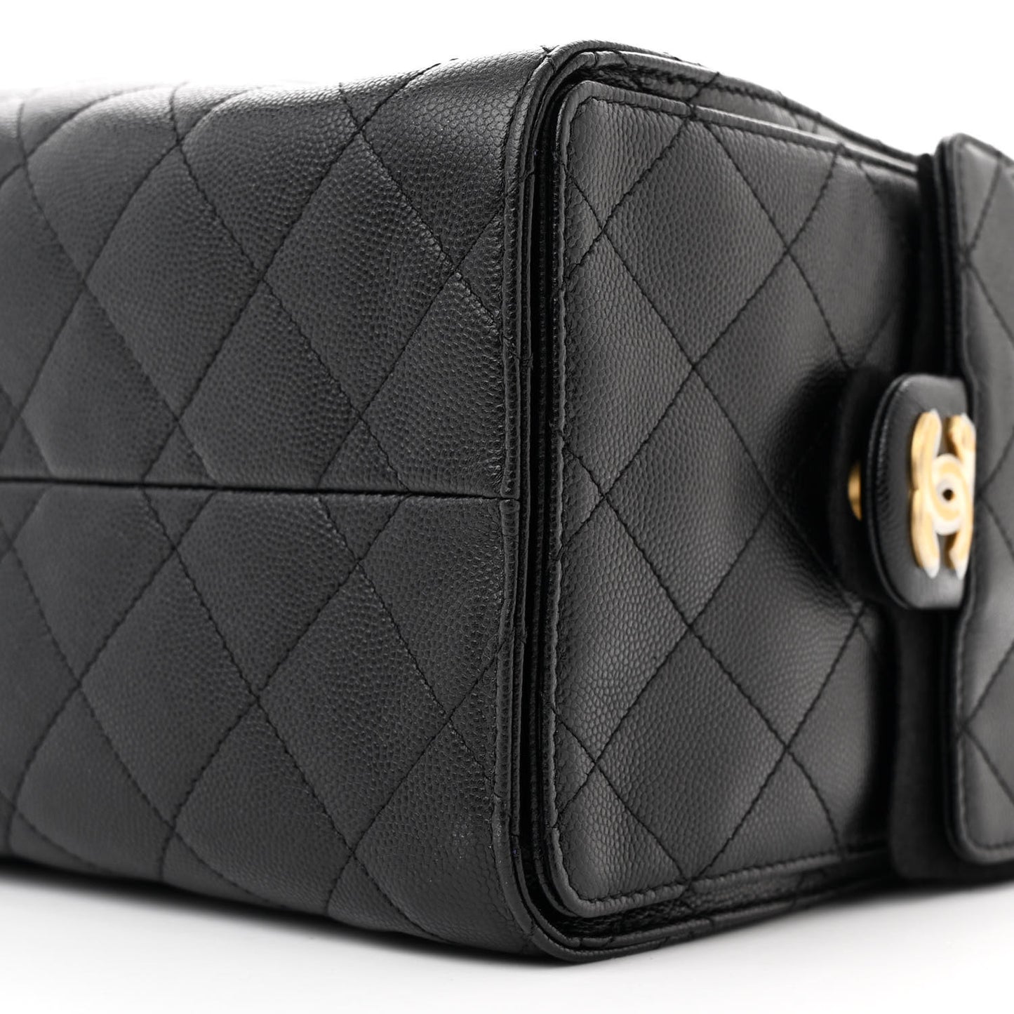 Caviar Quilted Small Chanel 25 Handbag Black
