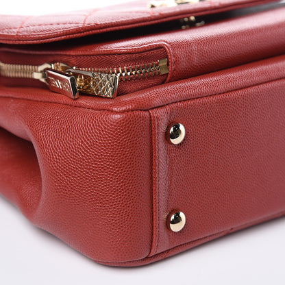 Chanel Caviar Quilted Medium Business Affinity Flap Red 8 of 9