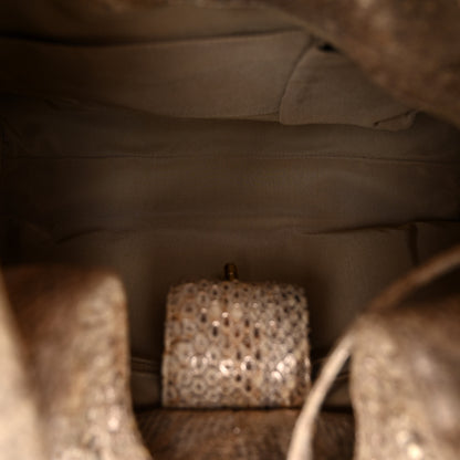 Chanel Snakeskin CC Hobo Beige 5 of 9