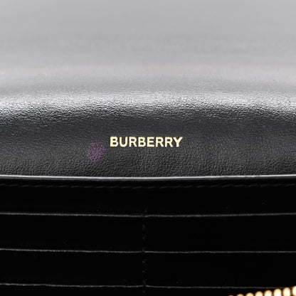 Burberry Grainy Calfskin Vintage Check Hampshire Crossbody Black 6 of 9