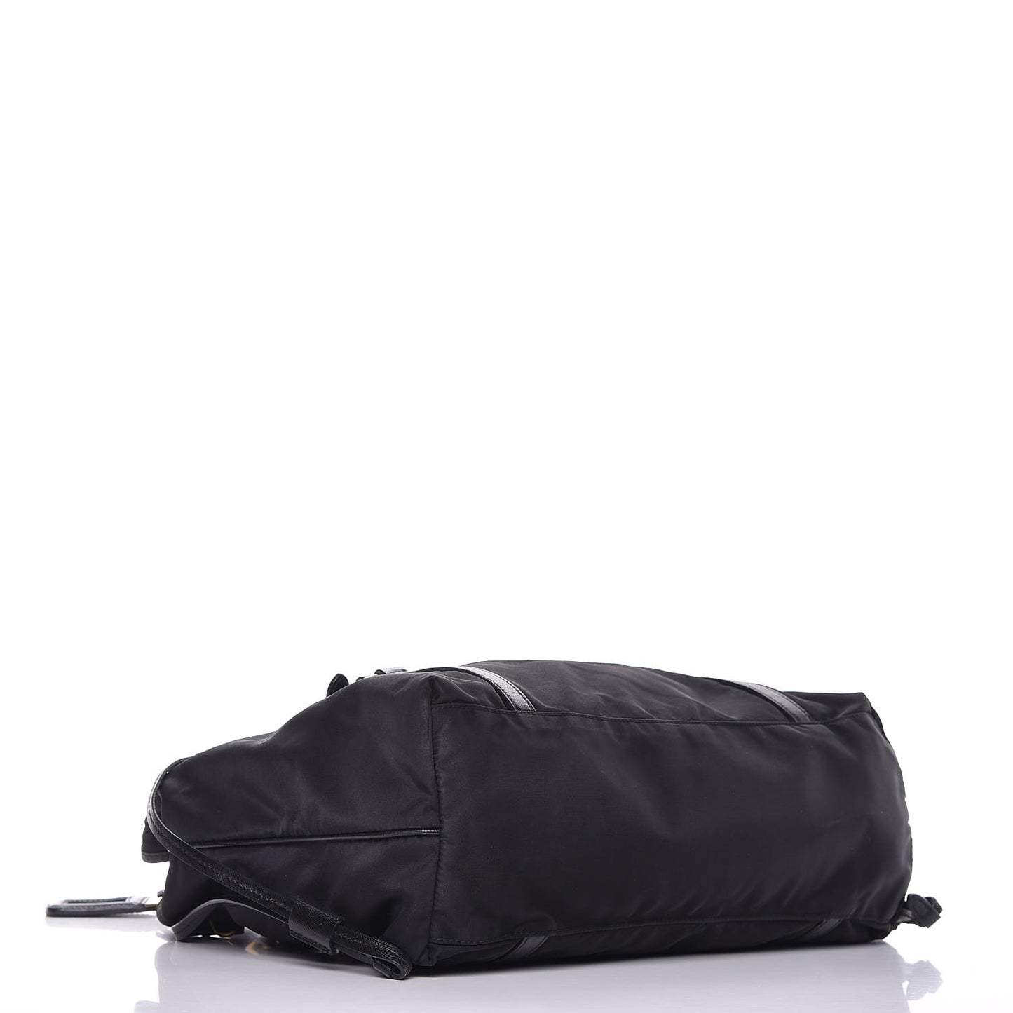 Tessuto Nylon Jacquard Logo Tote Black