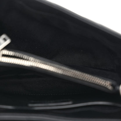 Saint Laurent Calfskin Y Quilted Monogram Small Loulou Chain Satchel Black 5 of 11