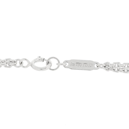 Tiffany 18K White Gold Diamond HardWear Large Double Link Pave Pendant Necklace 4 of 5