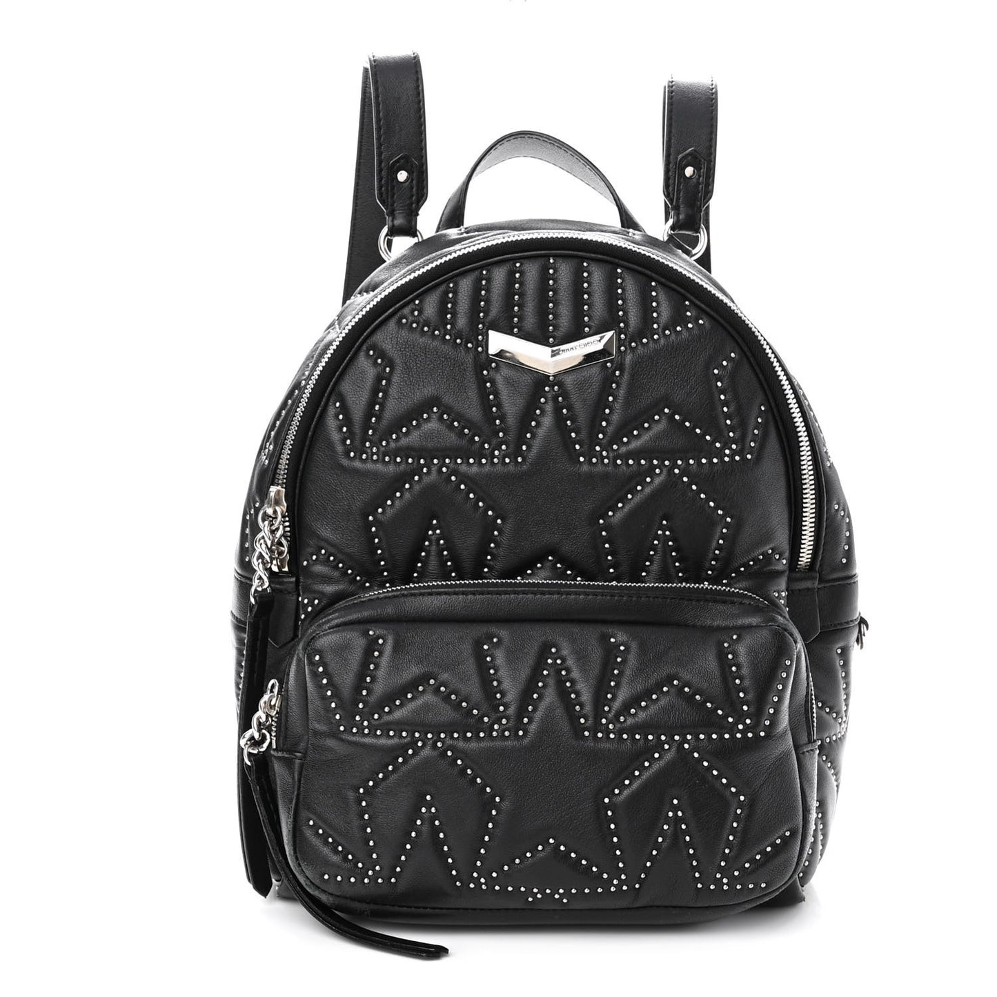Nappa Star Quilted Studded Helia Backpack Black