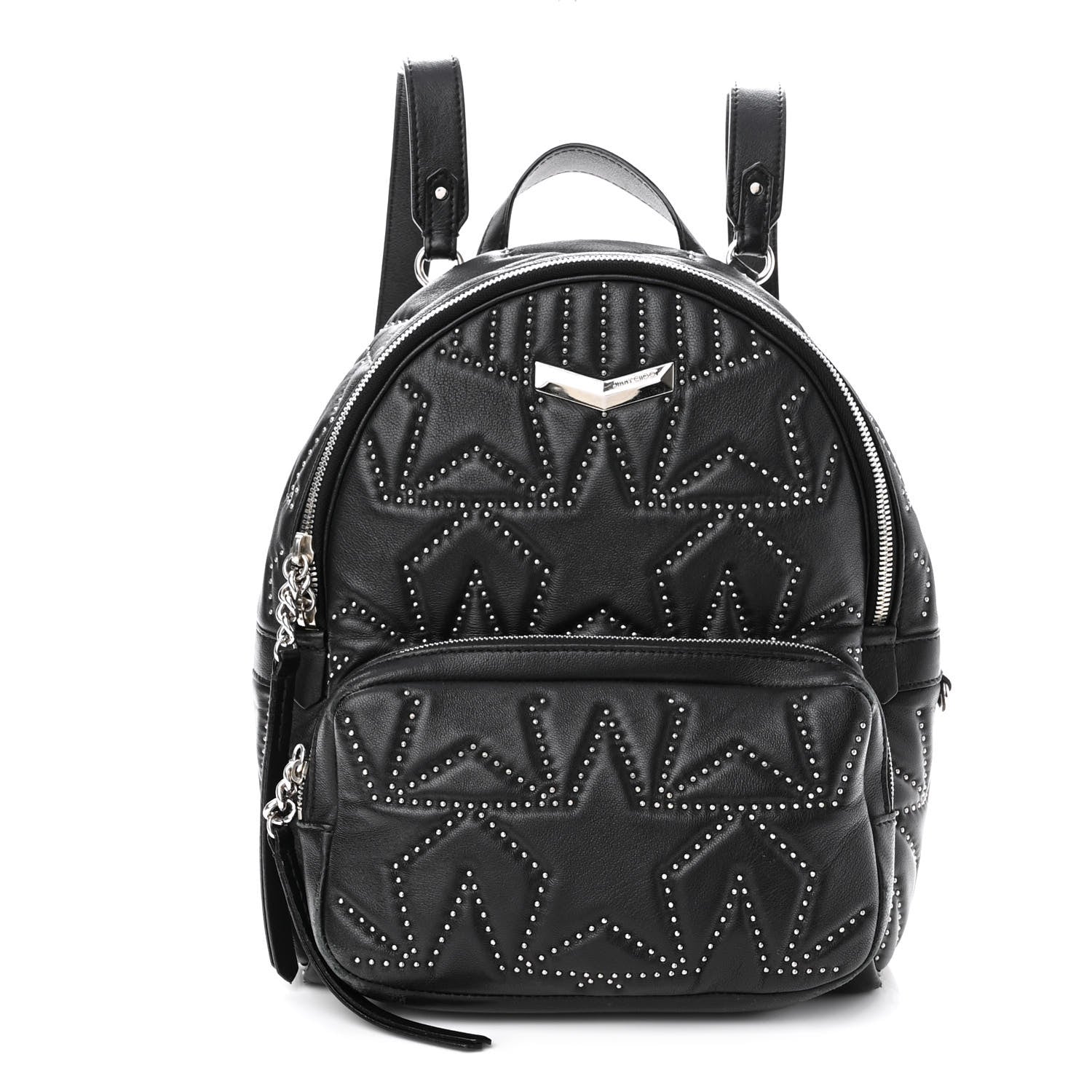 Jimmy Choo Nappa Star Quilted Studded Helia Backpack Black 1 of 11