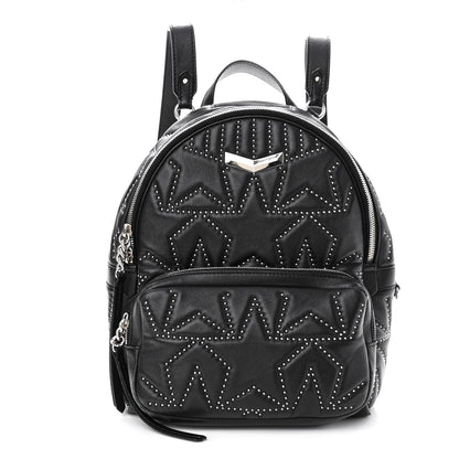 Jimmy Choo Nappa Star Quilted Studded Helia Backpack Black 1 of 11