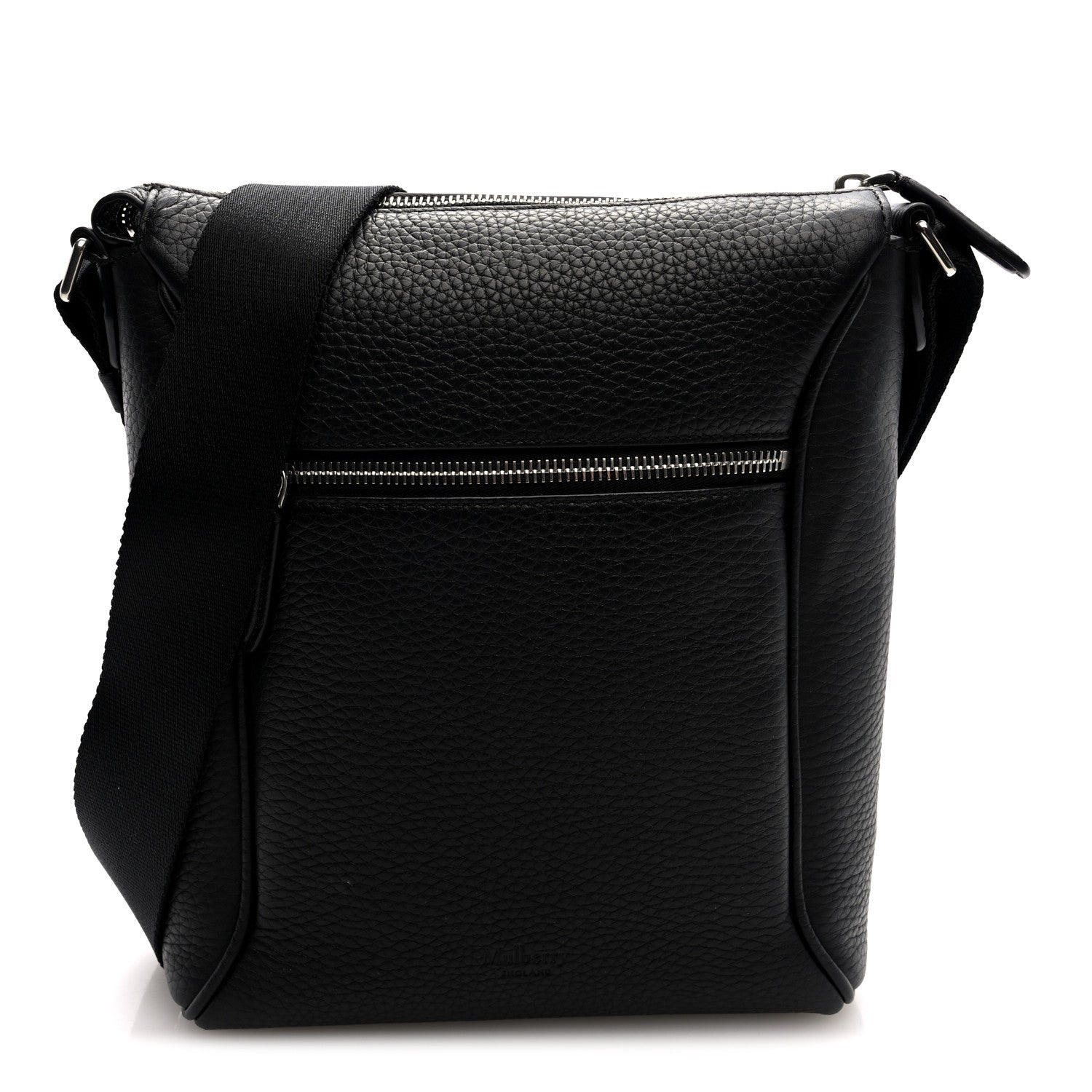 Mulberry Heavy Grain Small Urban Messenger Black 1 of 9