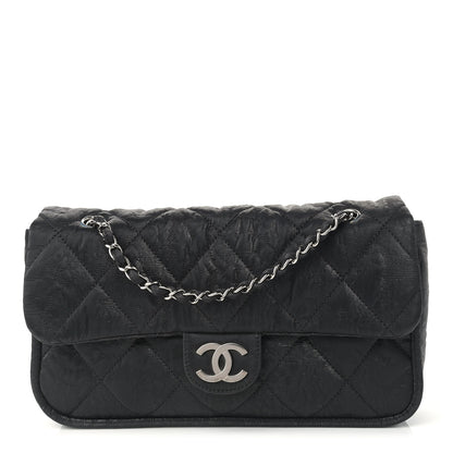 Chanel Coated Canvas Quilted Le Marais Flap Black 1 of 9