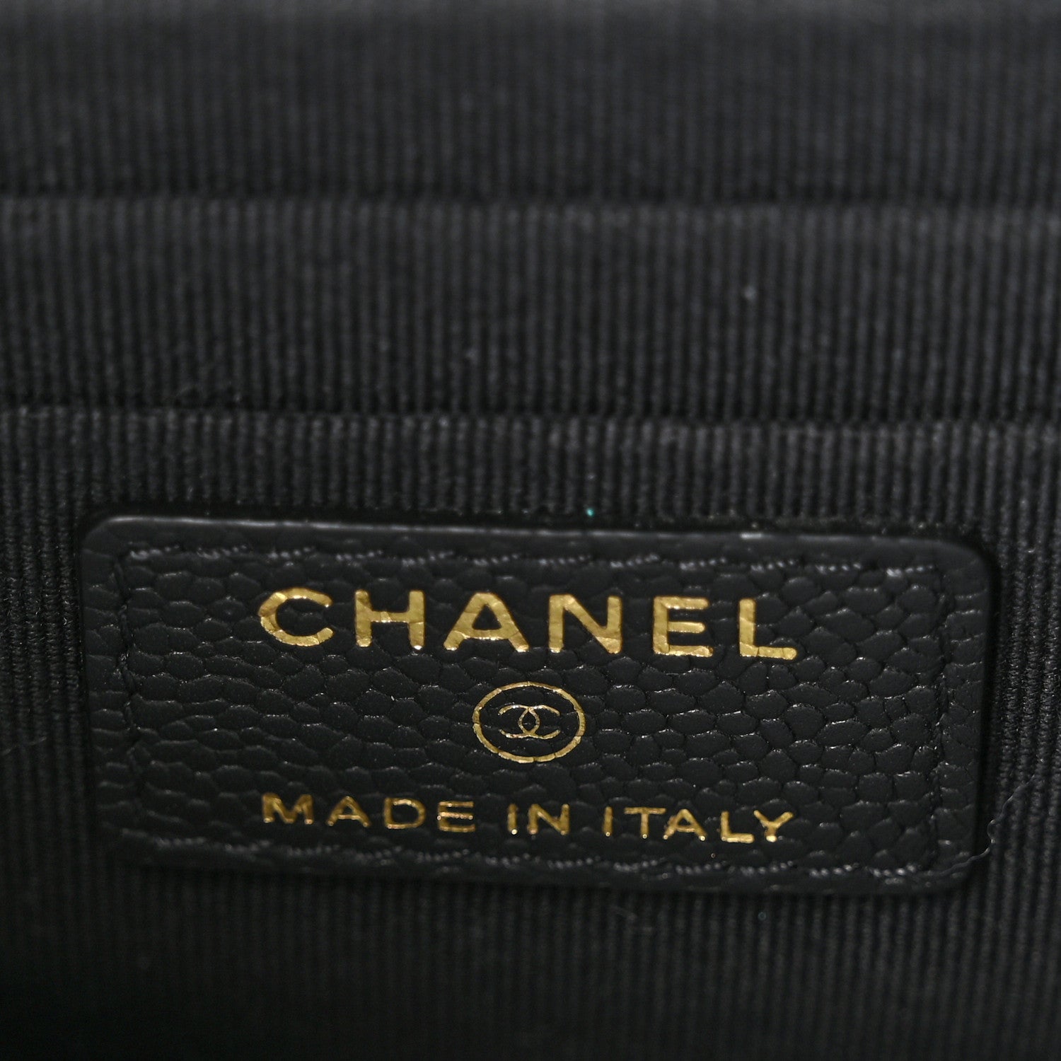 Chanel Caviar Quilted Small Tiny CC Vanity Case With Chain Black 7 of 12