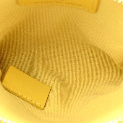 Chanel Caviar Quilted Zip Card Holder Wallet Yellow 5 of 10