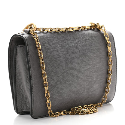 Christian Dior Metallic Grained Calfskin J'Adior Chain Flap Bag Gunmetal 2 of 8