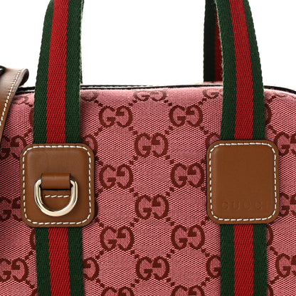 Gucci GG Supreme Web Mini GG Top Handle Bag Pink Beige 7 of 9