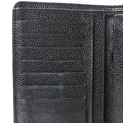 Chanel Caviar Quilted Yen Wallet Black 10 of 15