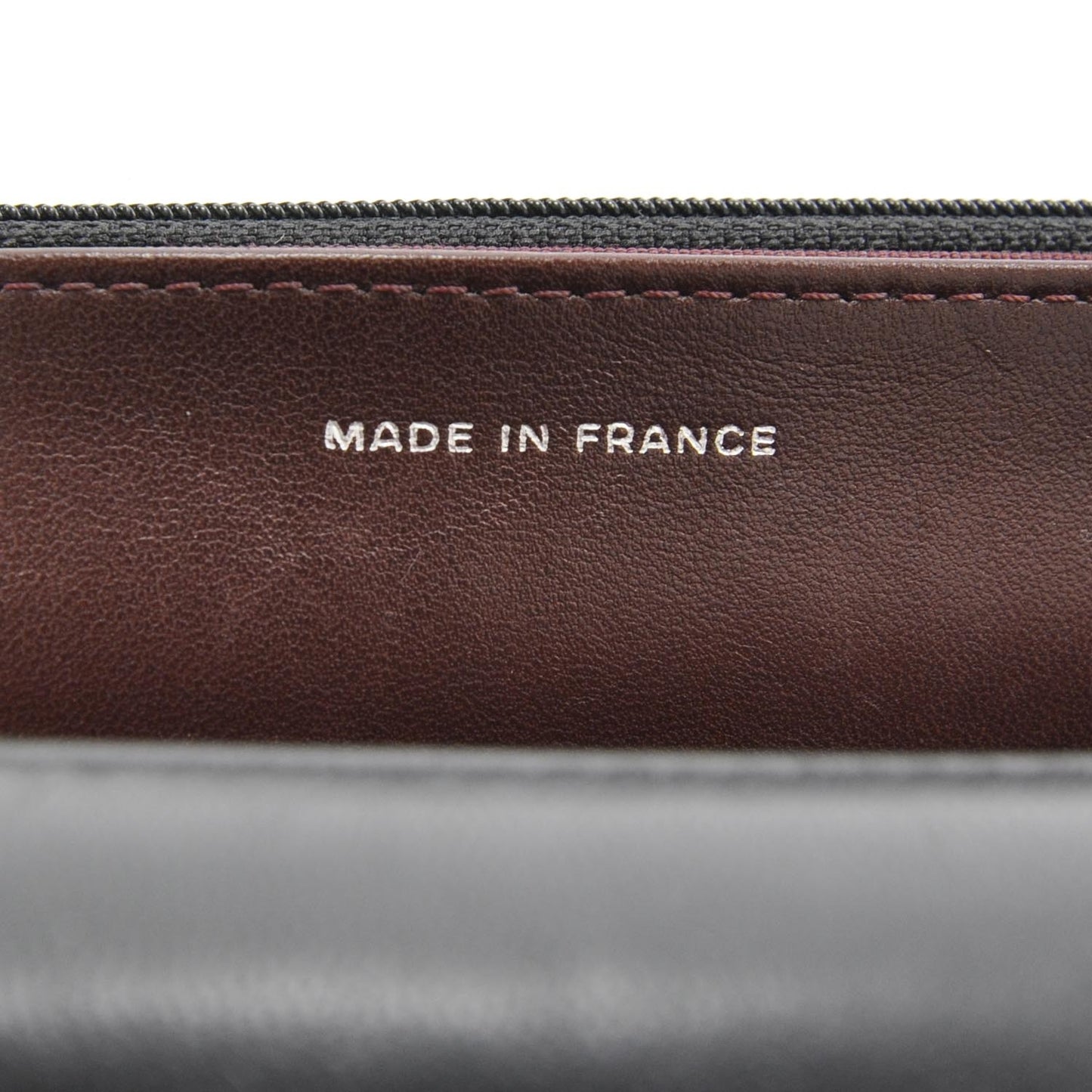 Lambskin Quilted Wallet On Chain WOC Black