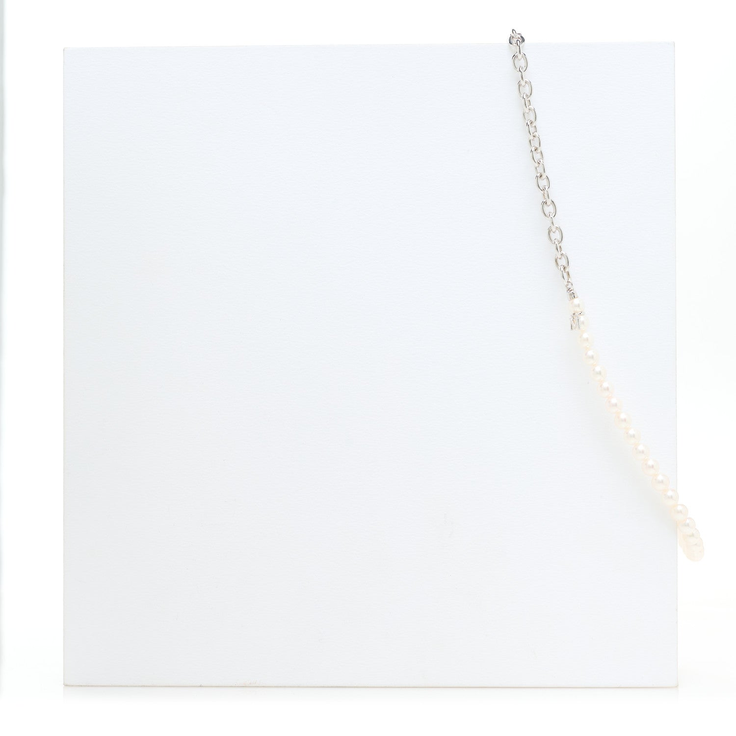 Mikimoto X COMME DE GARCON Sterling Silver Akoya Pearl 6-6.5mm Strand Necklace 6 of 7