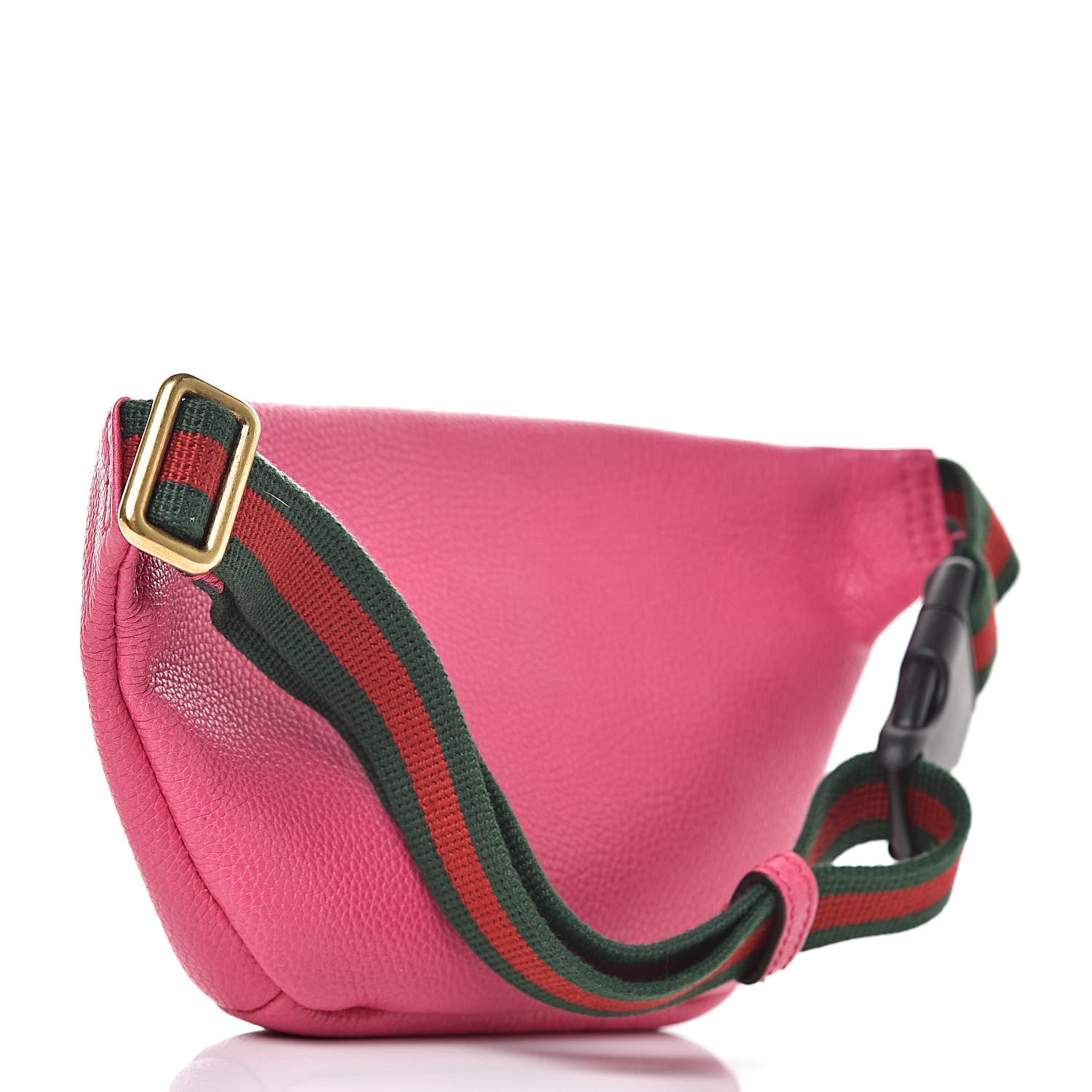 Gucci Grained Calfskin Small Logo Belt Bag Box Pink Green 3 of 10