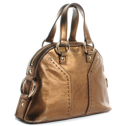 Saint Laurent Leather Mini Muse Bronze 3 of 7