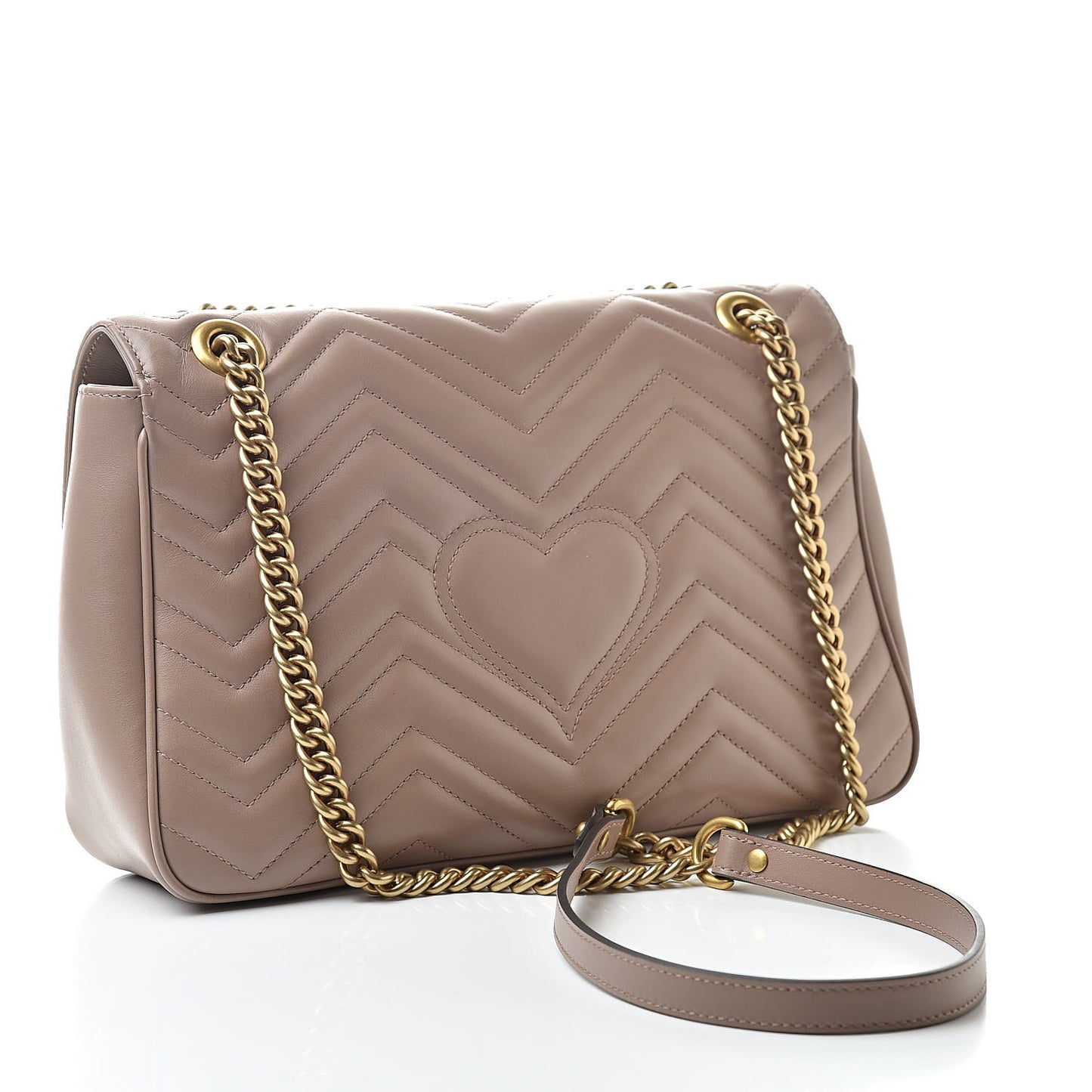 Calfskin Matelasse Medium GG Marmont Shoulder Bag Porcelain Rose