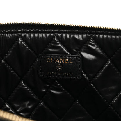 Chanel Lambskin Bi Quilted Large Cosmetic Case Black 6 of 7