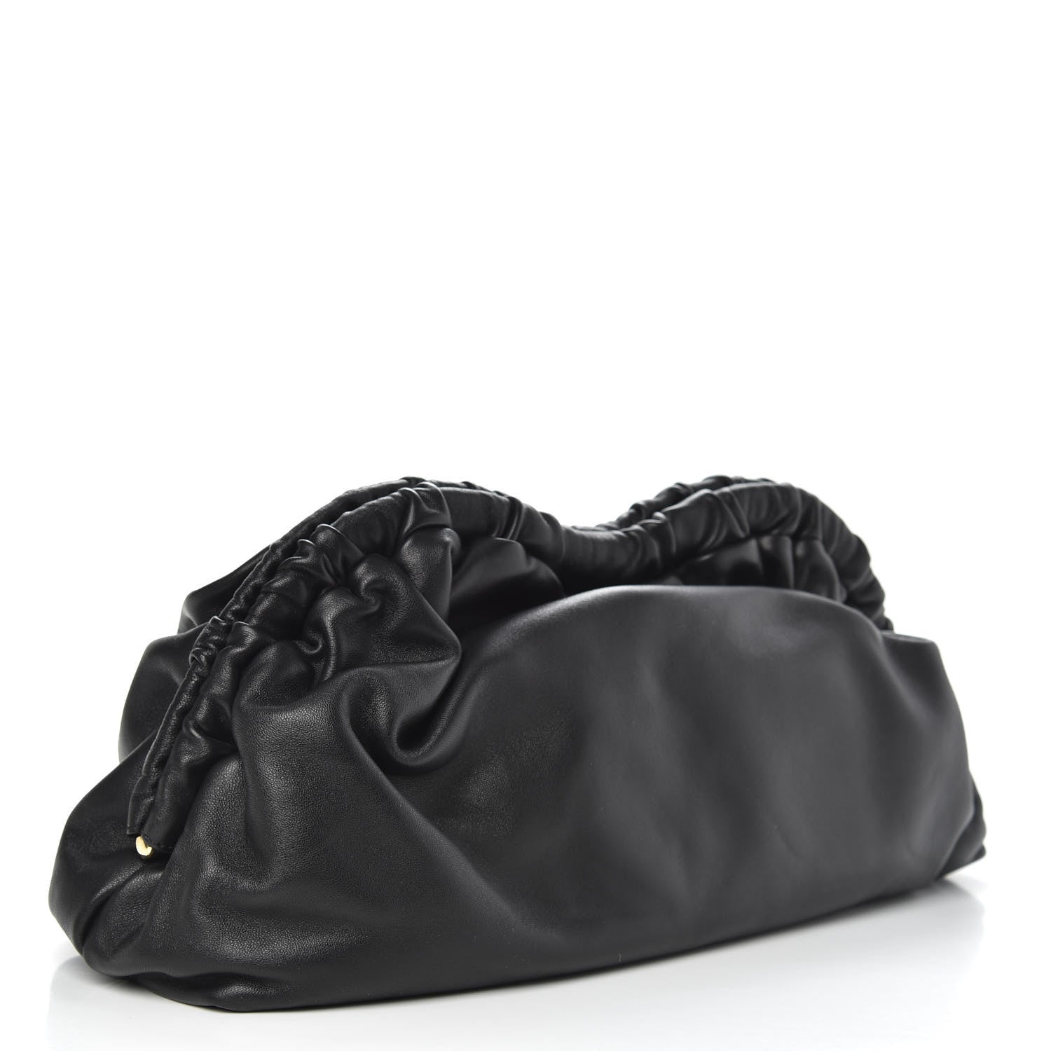 Mansur Gavriel Lambskin Cloud Clutch Black Flamma 3 of 8