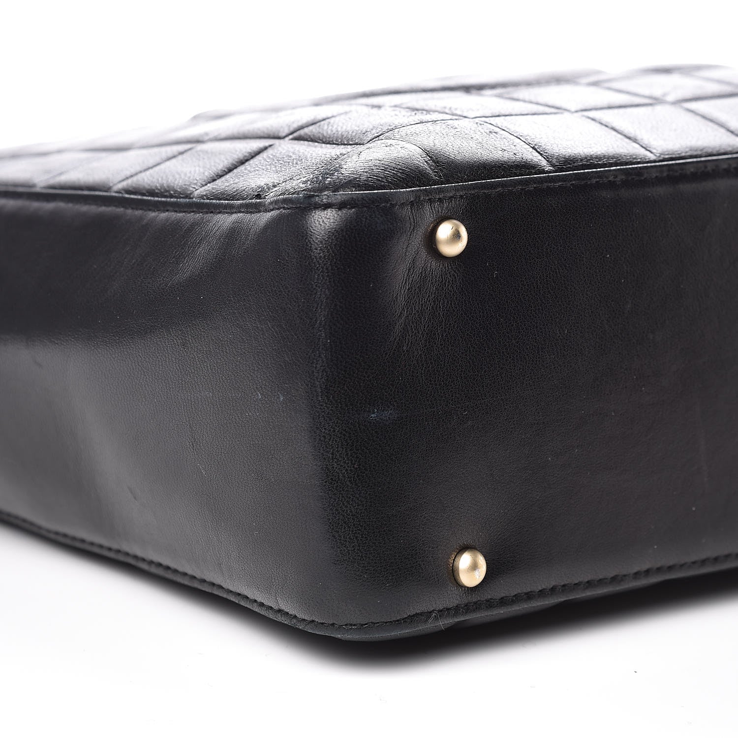 Chanel Lambskin Quilted Chocolate Bar Tote Black 9 of 15