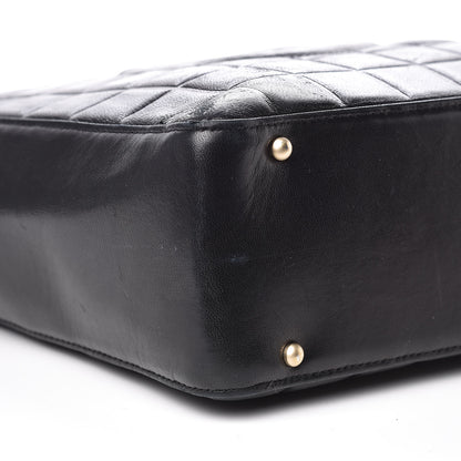Chanel Lambskin Quilted Chocolate Bar Tote Black 9 of 15