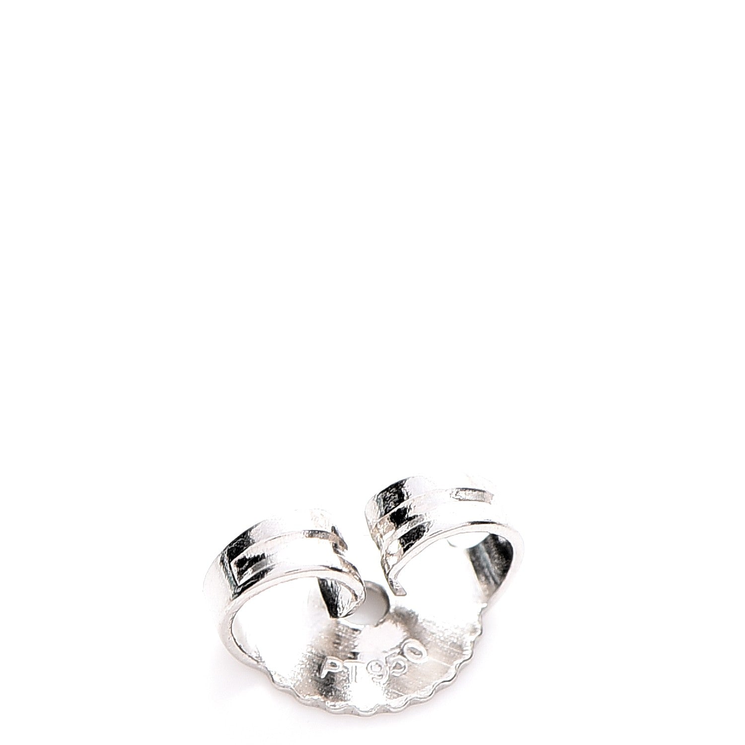 Tiffany Platinum Diamond .22ctw Solitaire Earrings 5 of 7