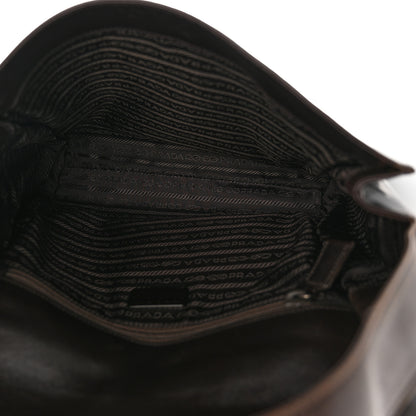 Prada Vitello Smalt Shoulder Bag Ebano 5 of 16