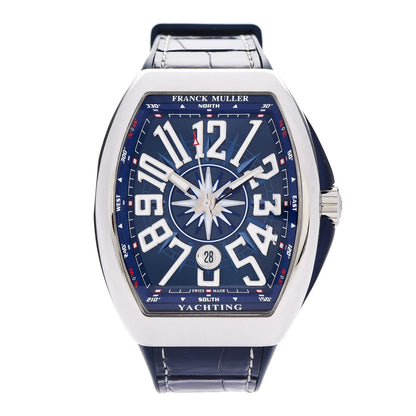 Franck Muller Stainless Steel Alligator 45mm Vanguard Yachting Automatic Watch Blue V45SCDTACBL 1 of 5