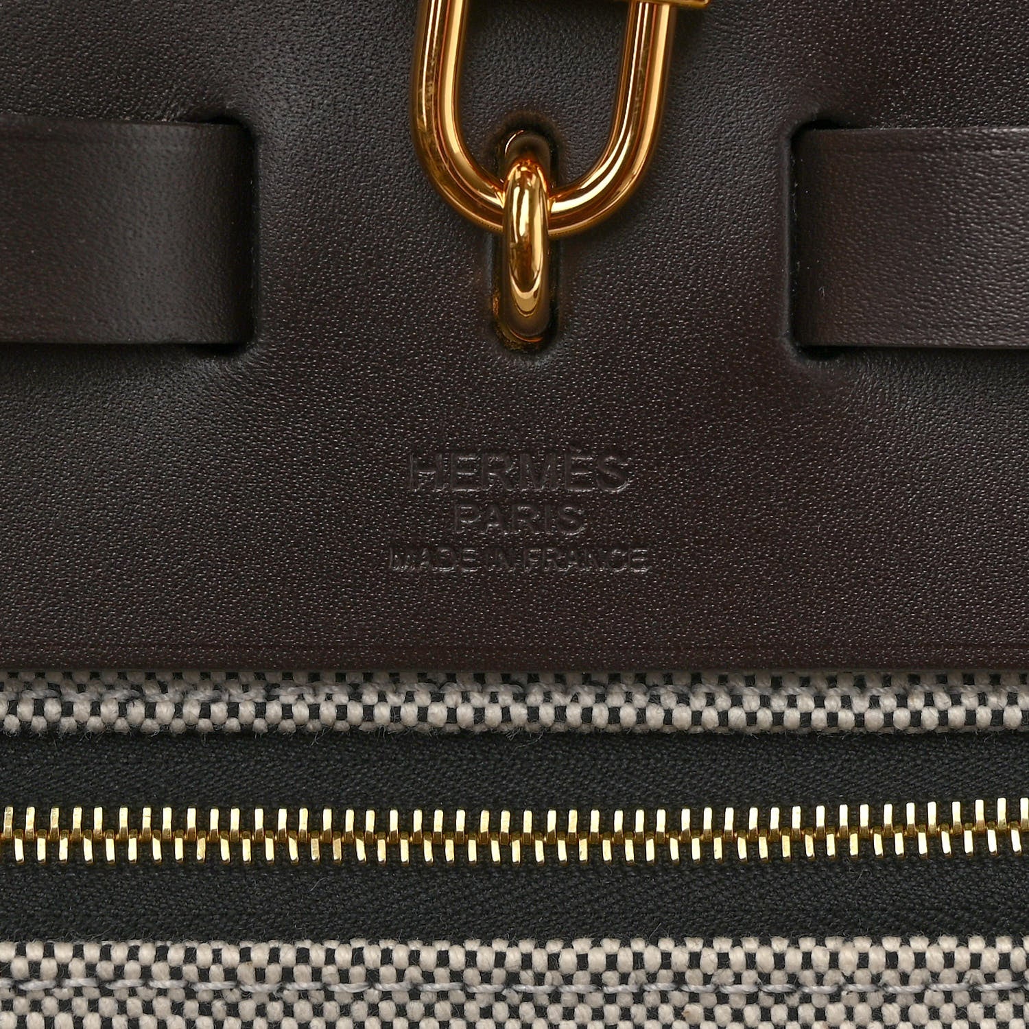 Hermes Toile H Berline Vache Hunter Herbag Zip 39 MM Black Ebene 6 of 9