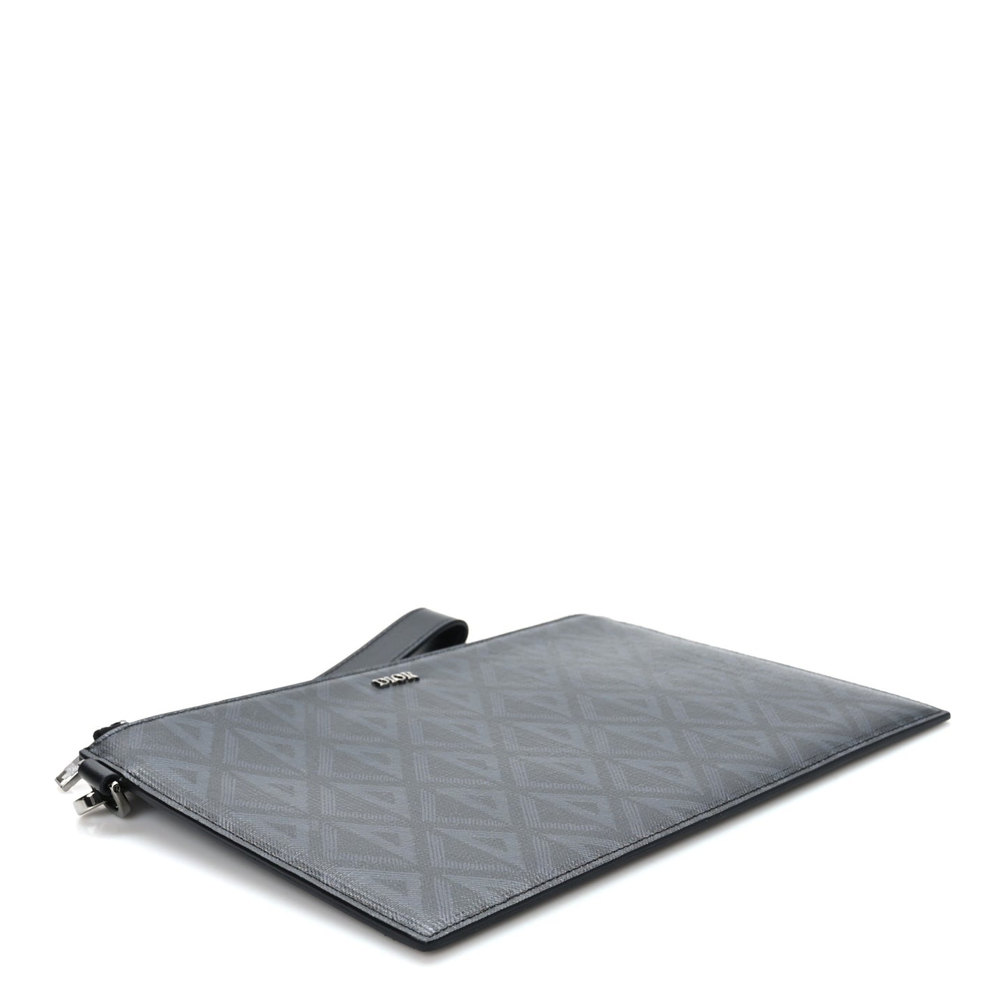 Coated Canvas CD Diamond Hit The Road A5 Pouch Black