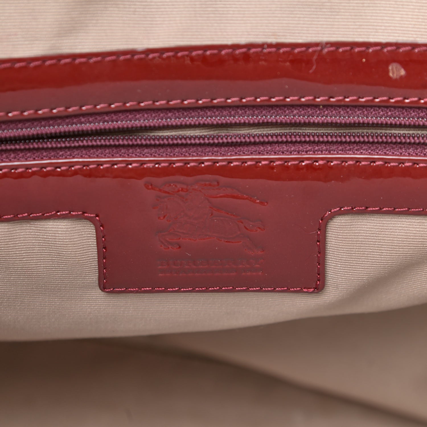 Burberry Supernova Check Drawstring Tote Berry Red 6 of 27