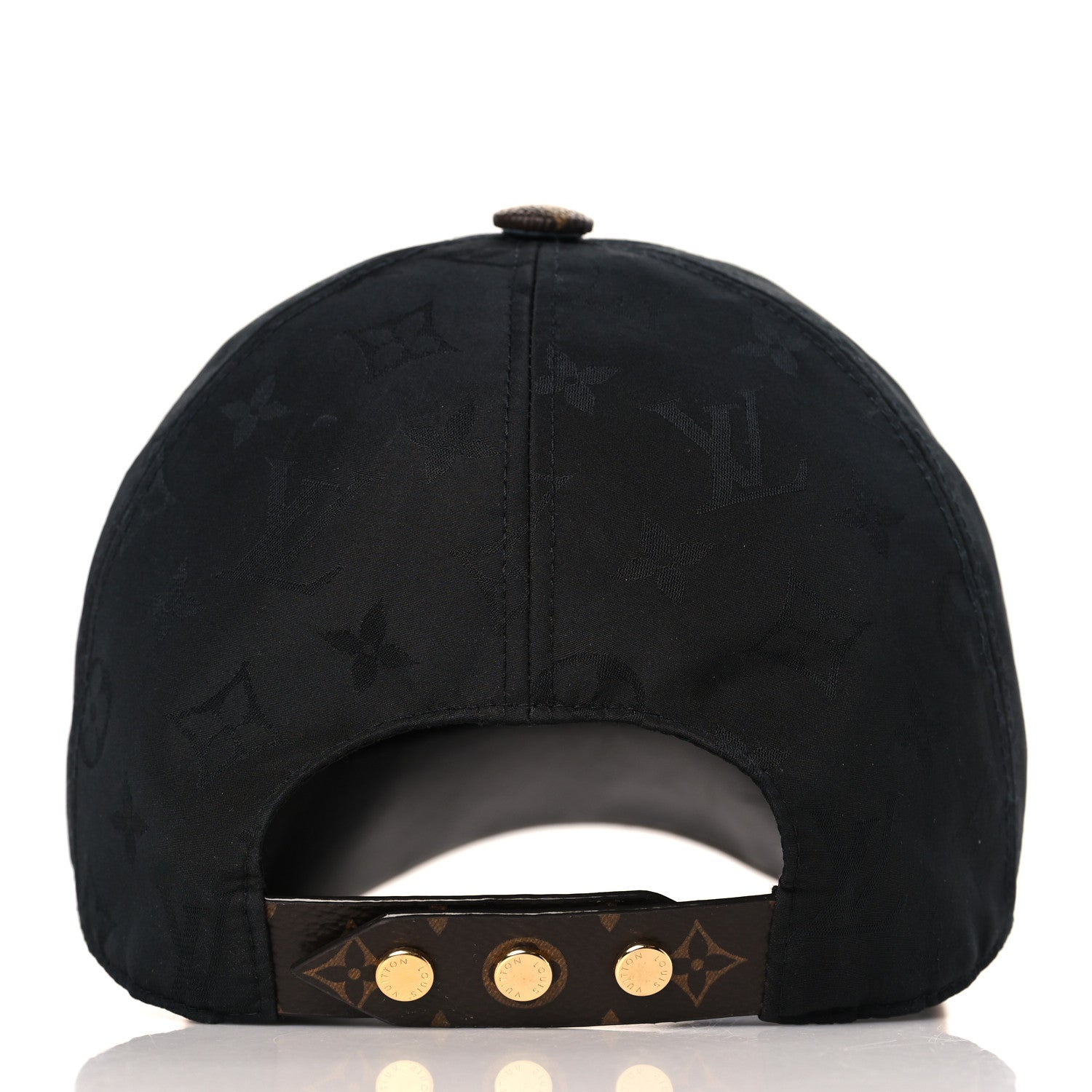 Louis Vuitton Polyester Silk Monogram LV Get Ready Cap M Black 5 of 7