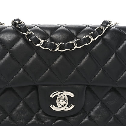 Chanel Lambskin Quilted Mini Rectangular Flap Black 8 of 11