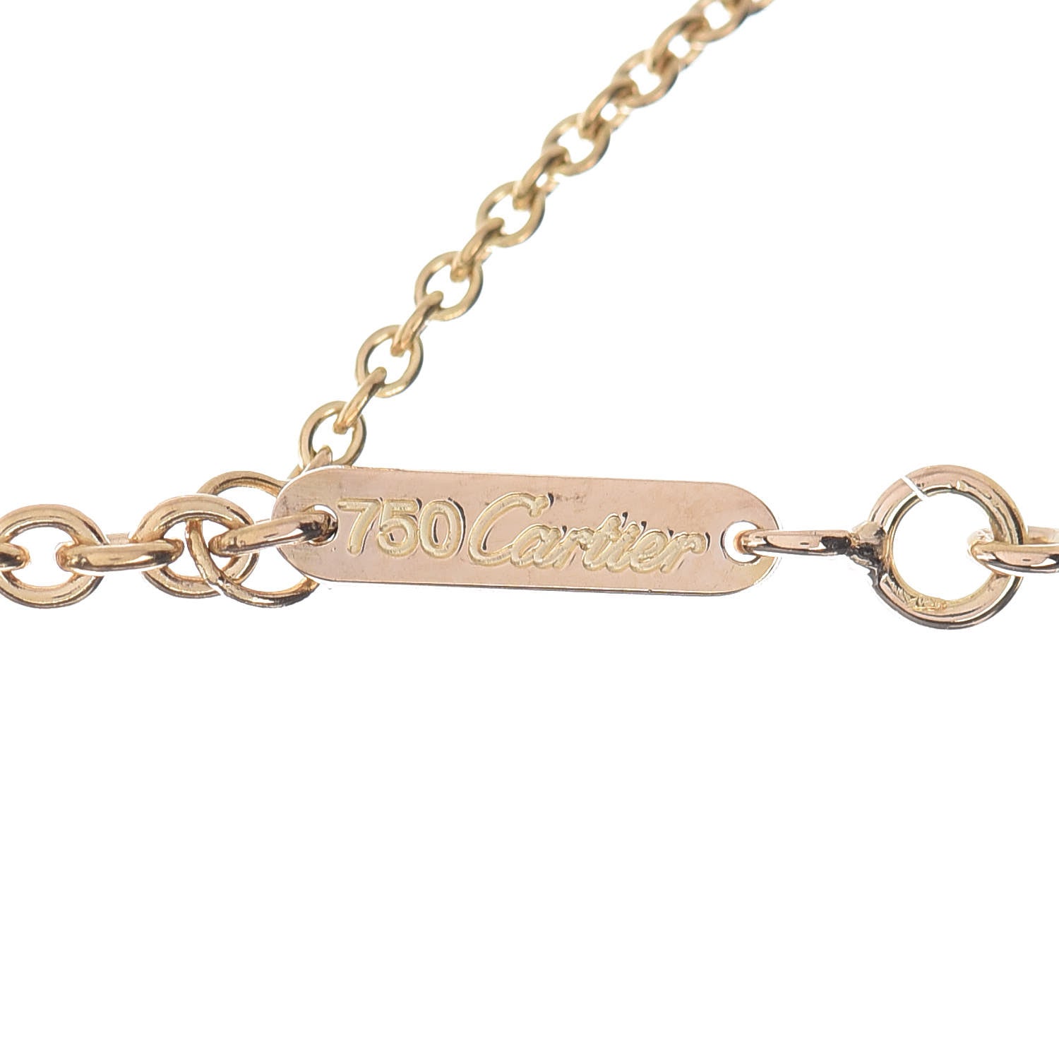 Cartier 18K Pink Yellow White Gold Trinity Pendant Necklace 5 of 6