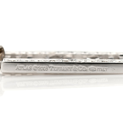 Tiffany 18K White Gold Diamond Atlas Bar Pendant 4 of 4
