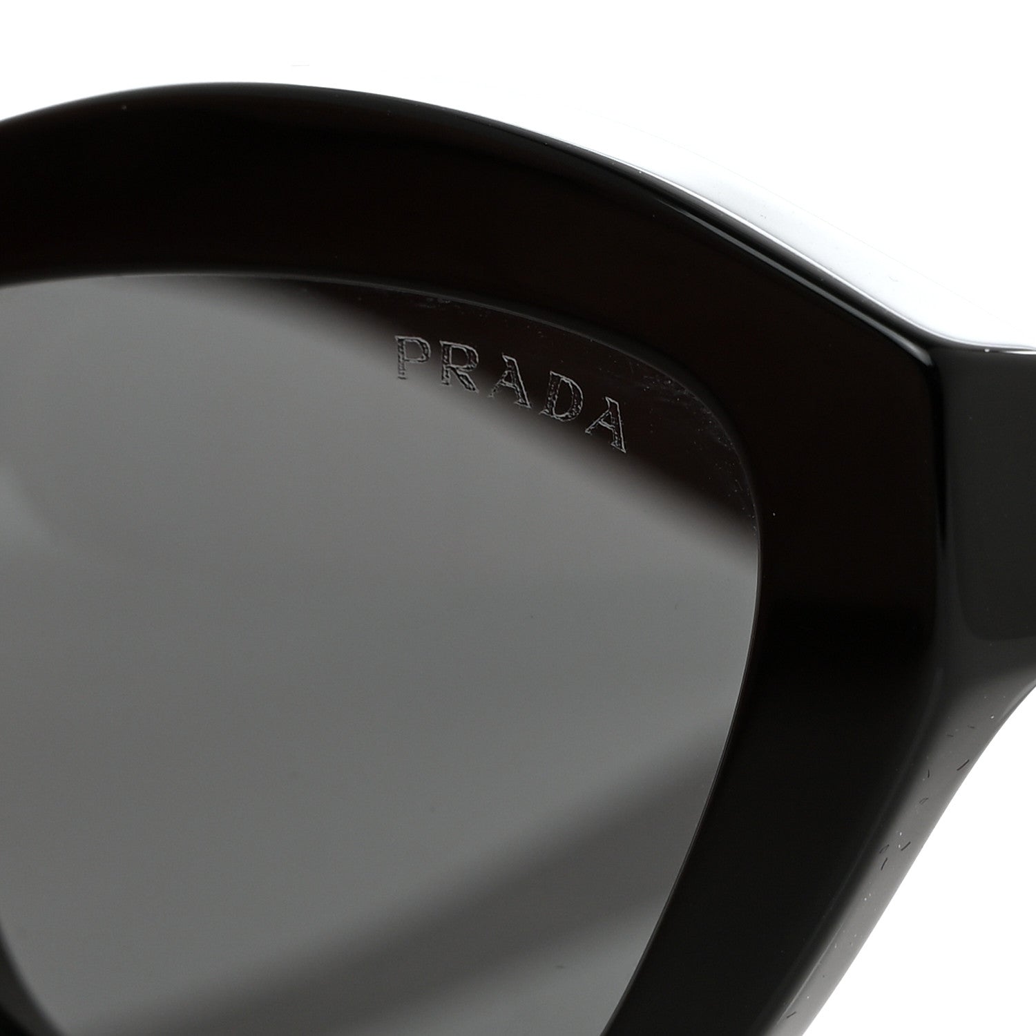 Prada Acetate Logo Sunglasses SPR A02-F Black 7 of 8