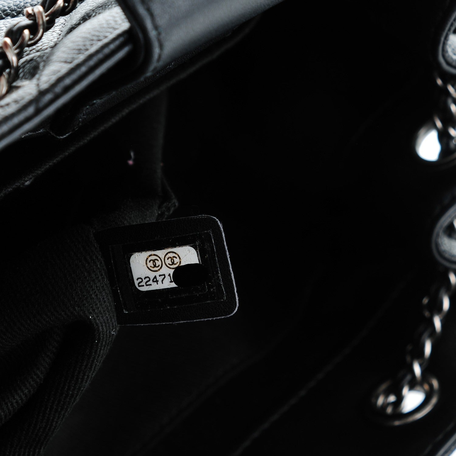 Chanel Caviar Quilted Small CC Bucket Bag Black 7 of 7