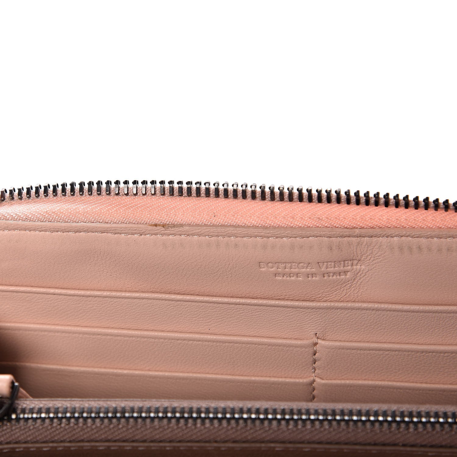 Bottega Veneta Nappa Intrecciato Ayers Zip Around Wallet Flamingo 10 of 17
