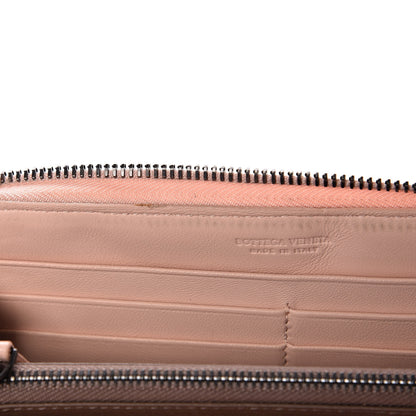 Bottega Veneta Nappa Intrecciato Ayers Zip Around Wallet Flamingo 10 of 17