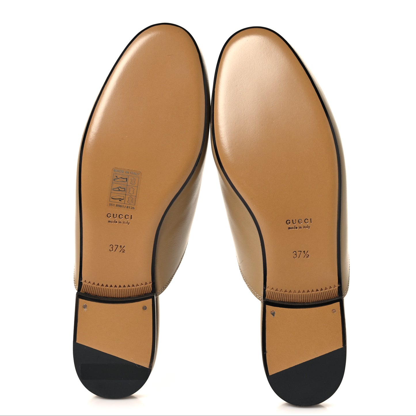 Calfskin Womens Princetown Slippers 37.5 Gloomy Almond