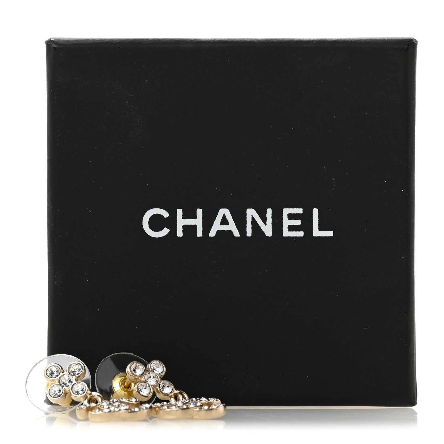 Chanel Crystal CC Cross Drop Earrings Gold 1828362 – FASHIONPHILE